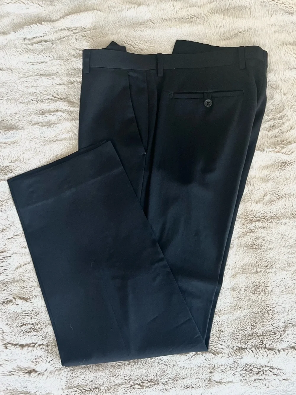 Banana Republic Black Tailored Slim Italian Woo Dress Pants Size 33x30